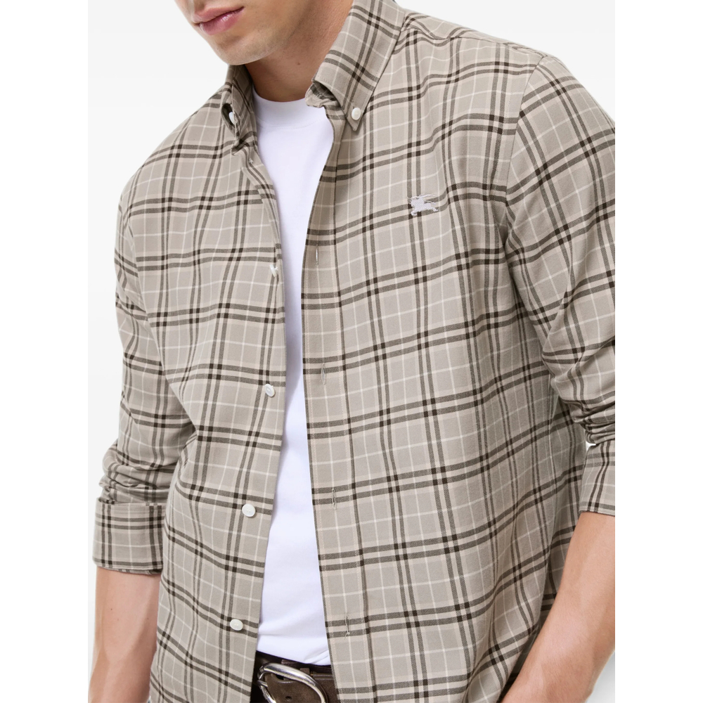 Relaxed Fit Check Cotton Shirt
