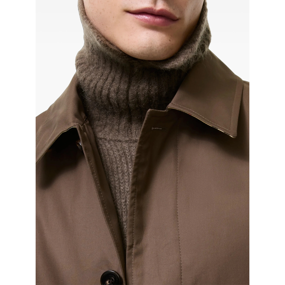 Mid-Length Gabardine Car Coat