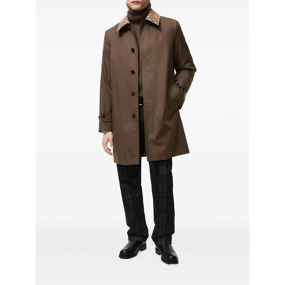 Mid-Length Gabardine Car Coat