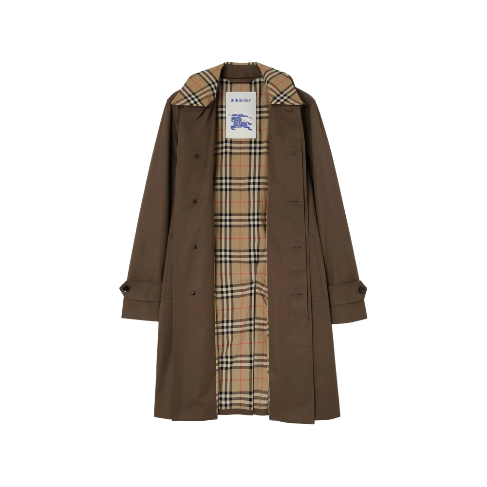 Mid-Length Gabardine Car Coat
