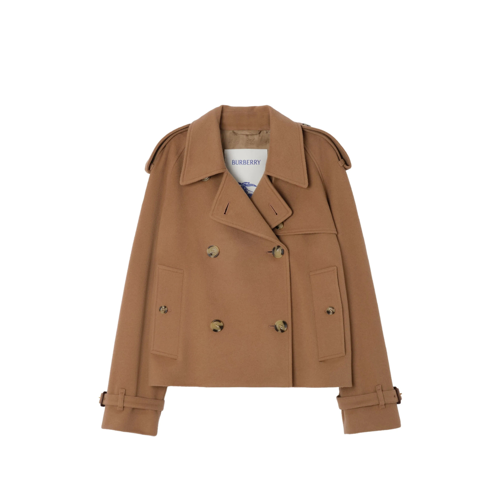 Cropped Cashmere Mayfair Trench Jacket