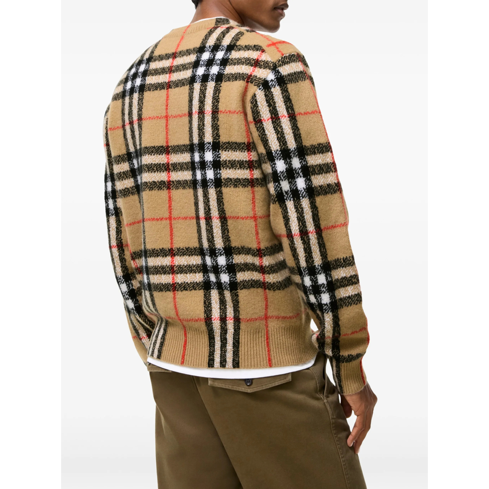 Check Cashmere Sweater