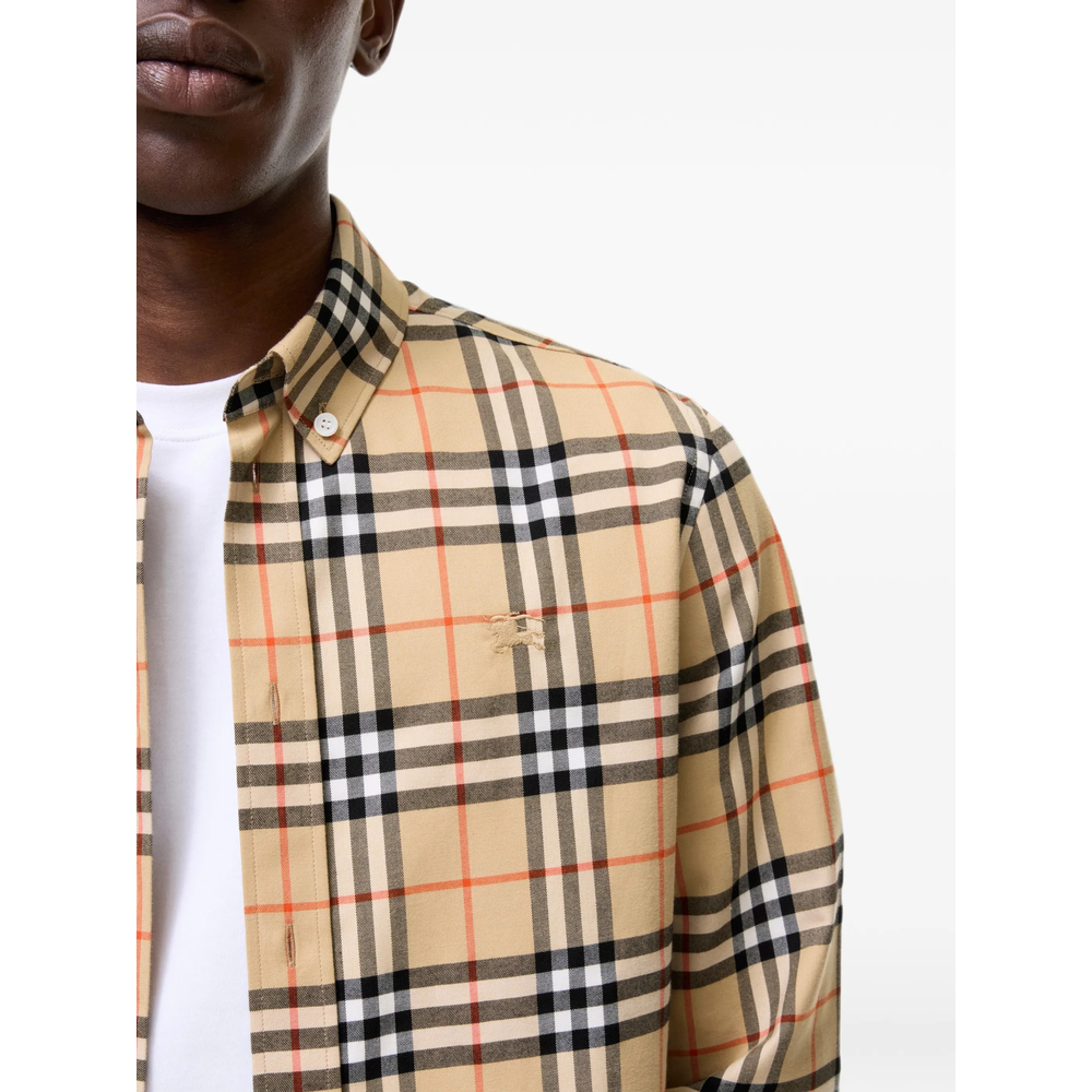 Relaxed Fit Check Cotton Shirt