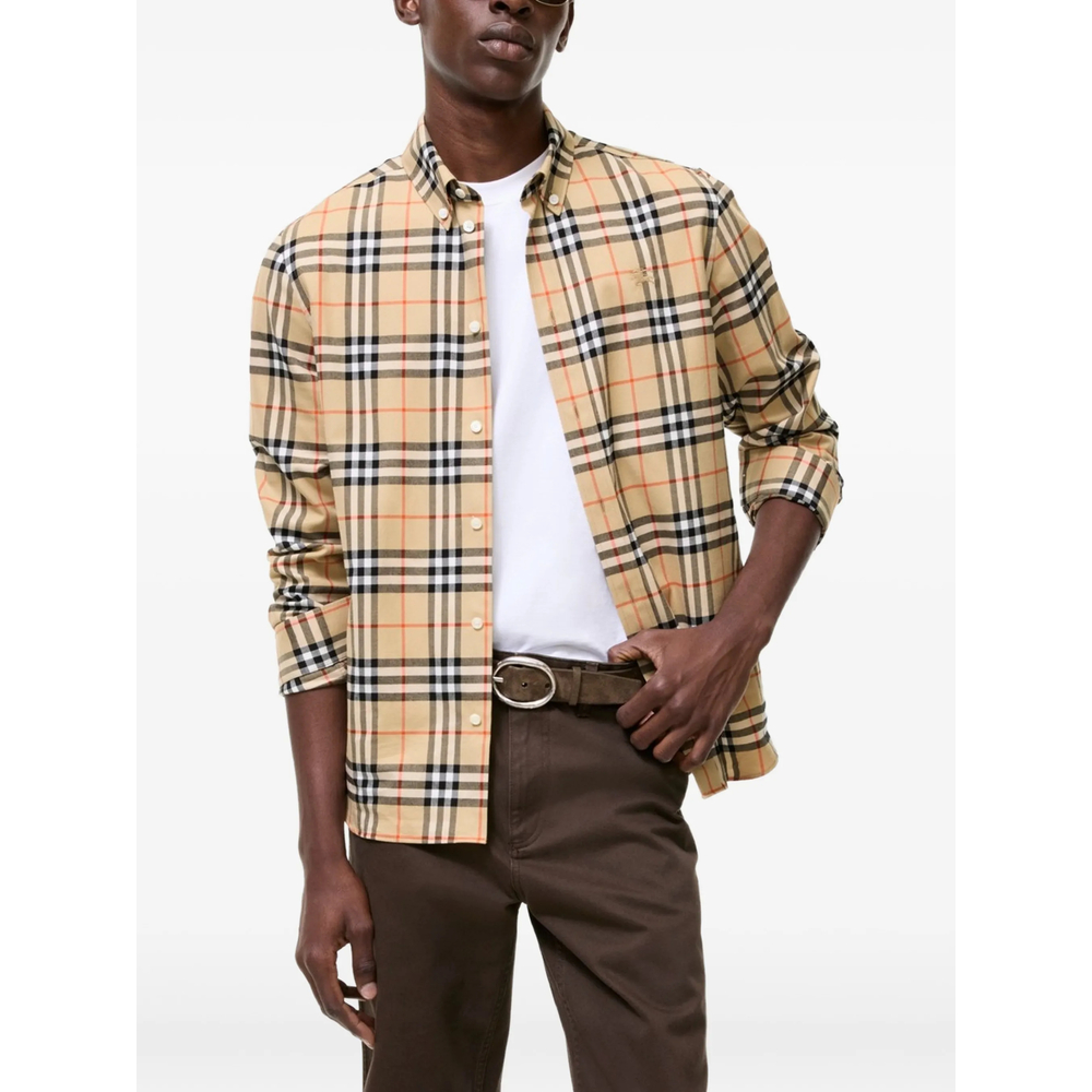 Relaxed Fit Check Cotton Shirt
