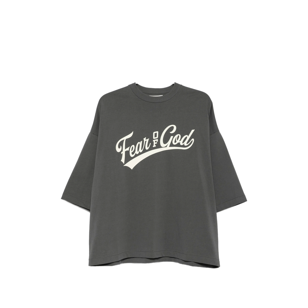 Essentials Merch Tee Logo-print T-shirt In Grey