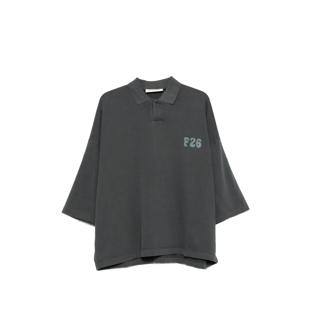 Fear Of God Essentials Logo-print Cropped Polo Shirt
