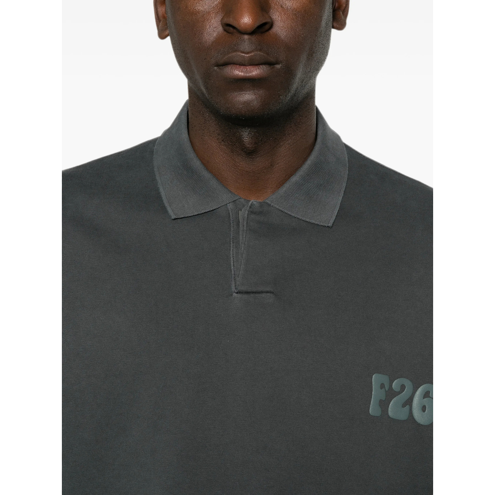 Essentials Logo-Print Cropped Polo Shirt