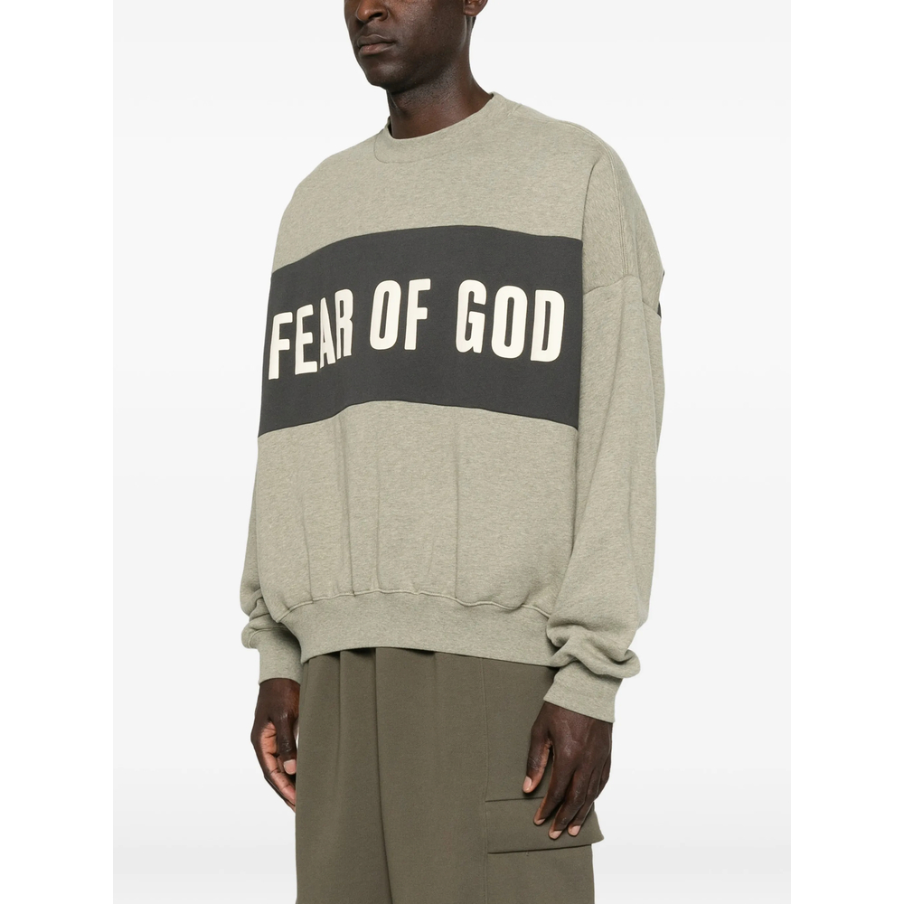 Essentials Cropped Relaxed Panelled Sweatshirt