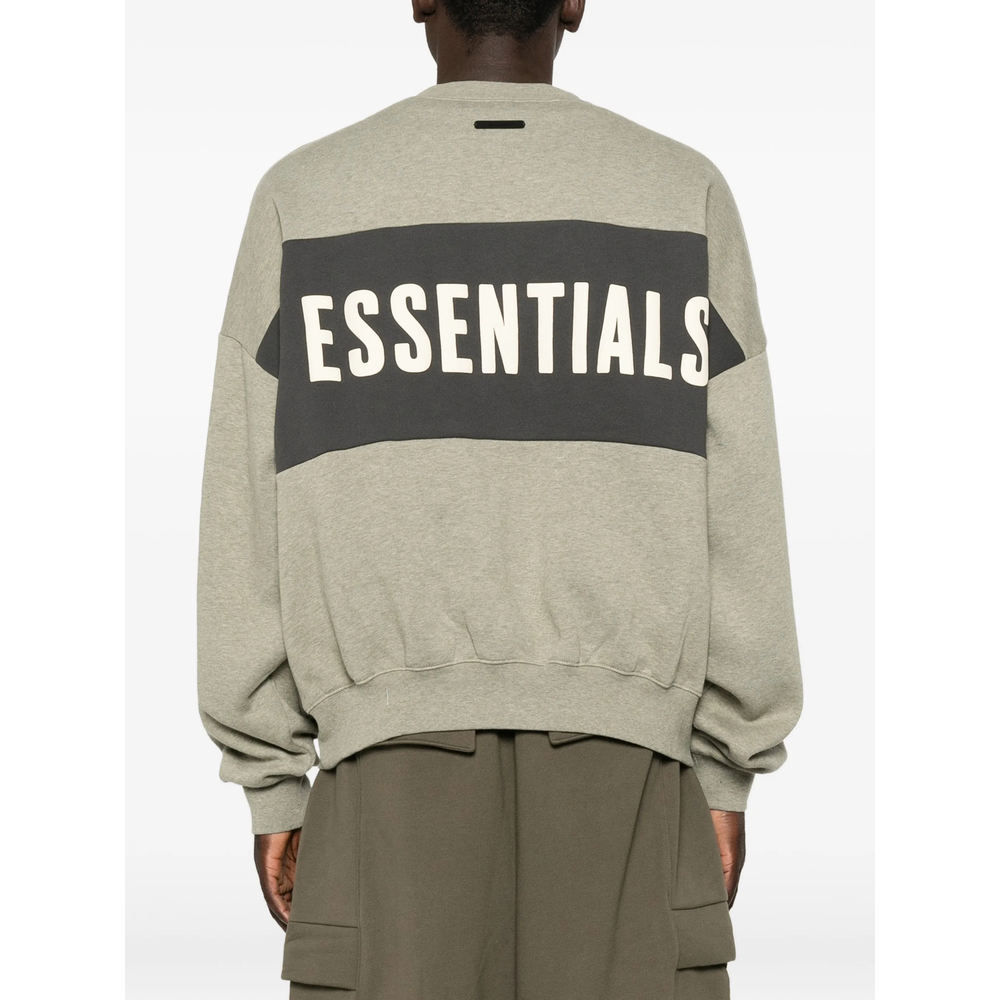 Essentials Cropped Relaxed Panelled Sweatshirt