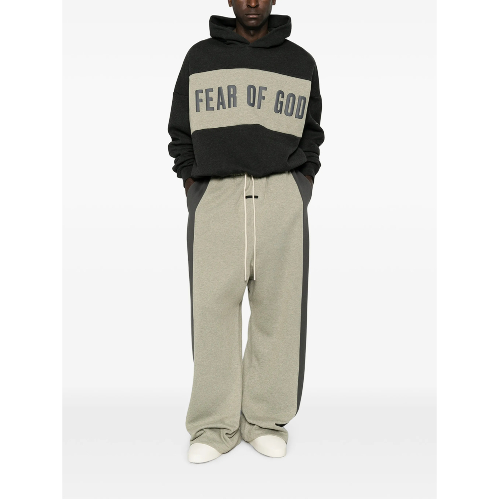 Essentials Cropped Relaxed Panelled Hoodie