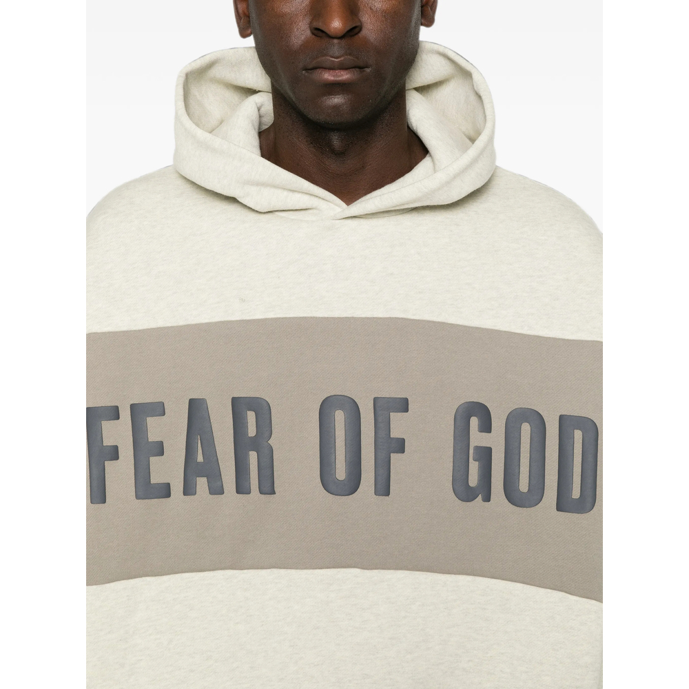 Essentials Cropped Relaxed Panelled Hoodie
