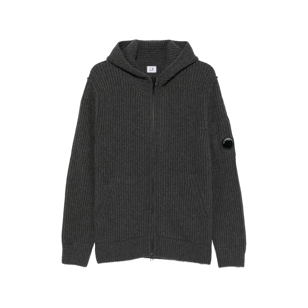 C. P. Company Ribbed-Knit Hoodie