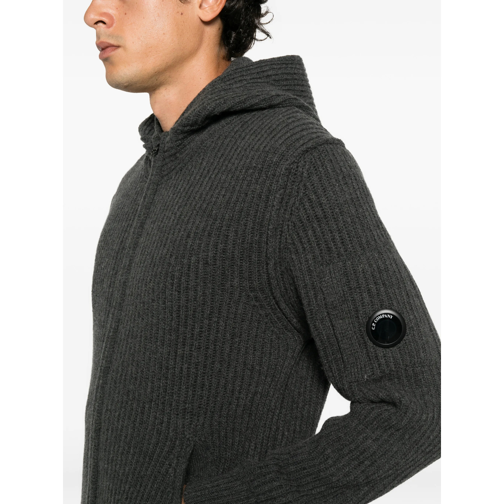 C. P. Company Ribbed-Knit Hoodie