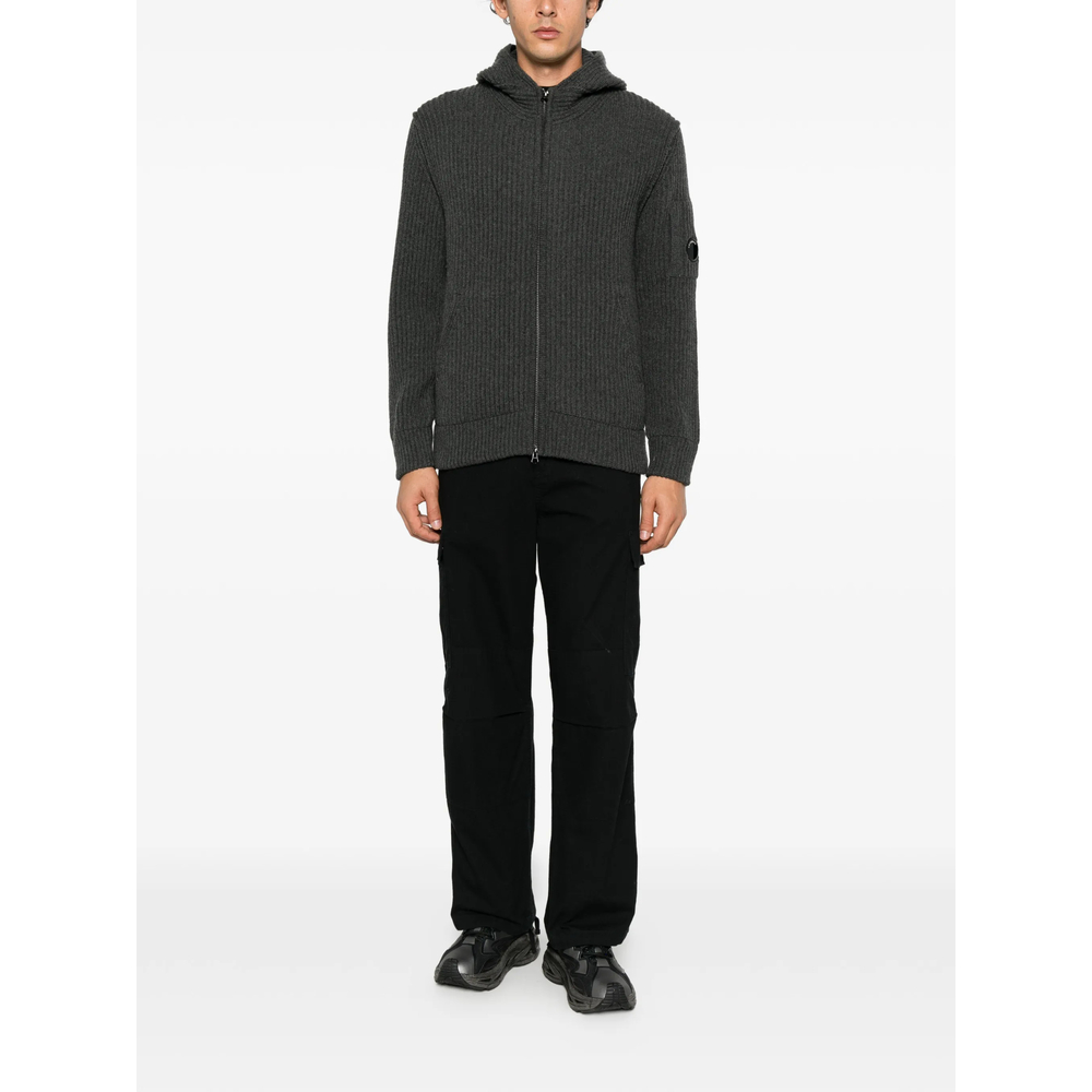 C. P. Company Ribbed-Knit Hoodie