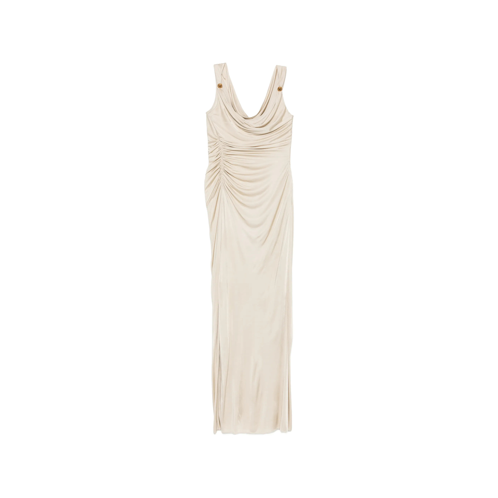 Versace Ruched Maxi Dress