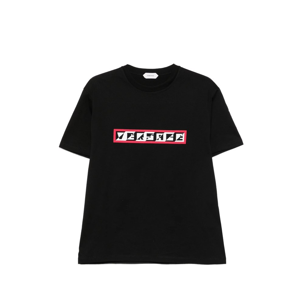 Versace Printed Cotton-jersey Regular T-Shirt