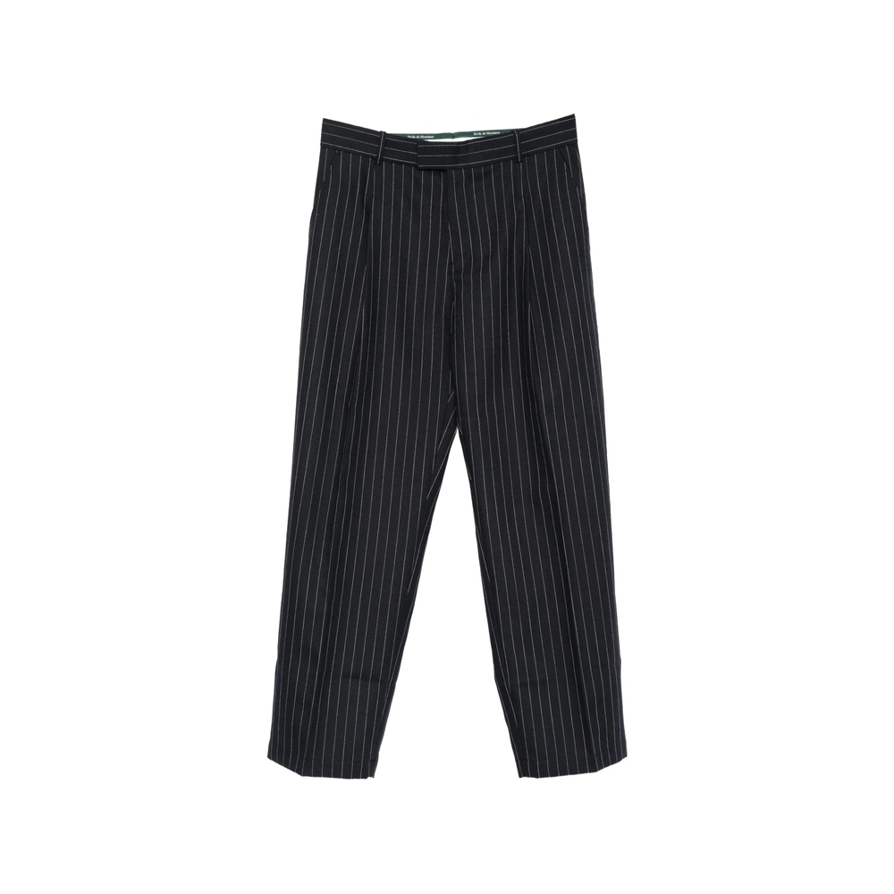 Drôle De Monsieur Pinstripe-pattern Pleated Trousers