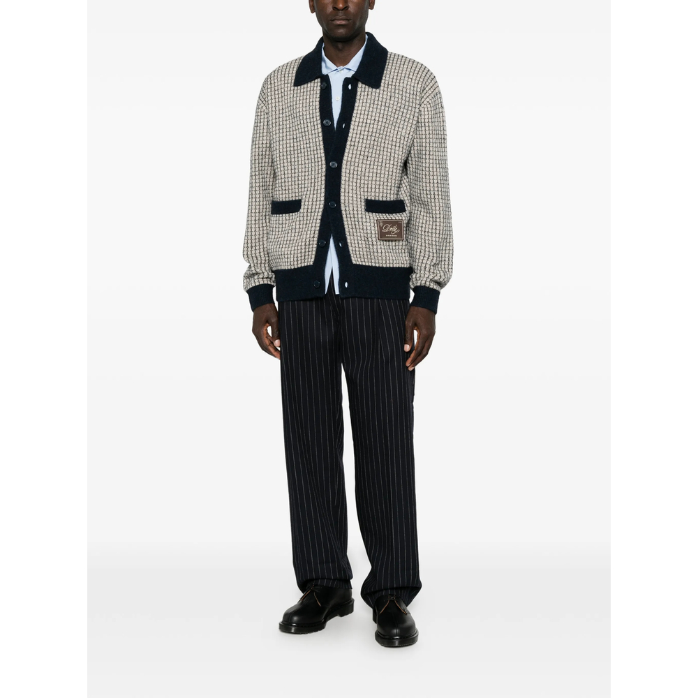 Drôle De Monsieur Pinstripe-Pattern Pleated Trousers
