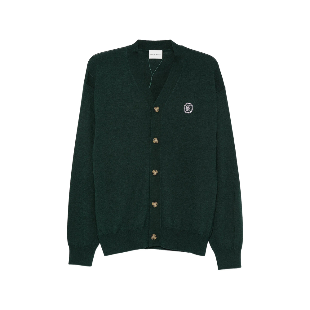 Drôle De Monsieur Logo-embroidered Cardigan