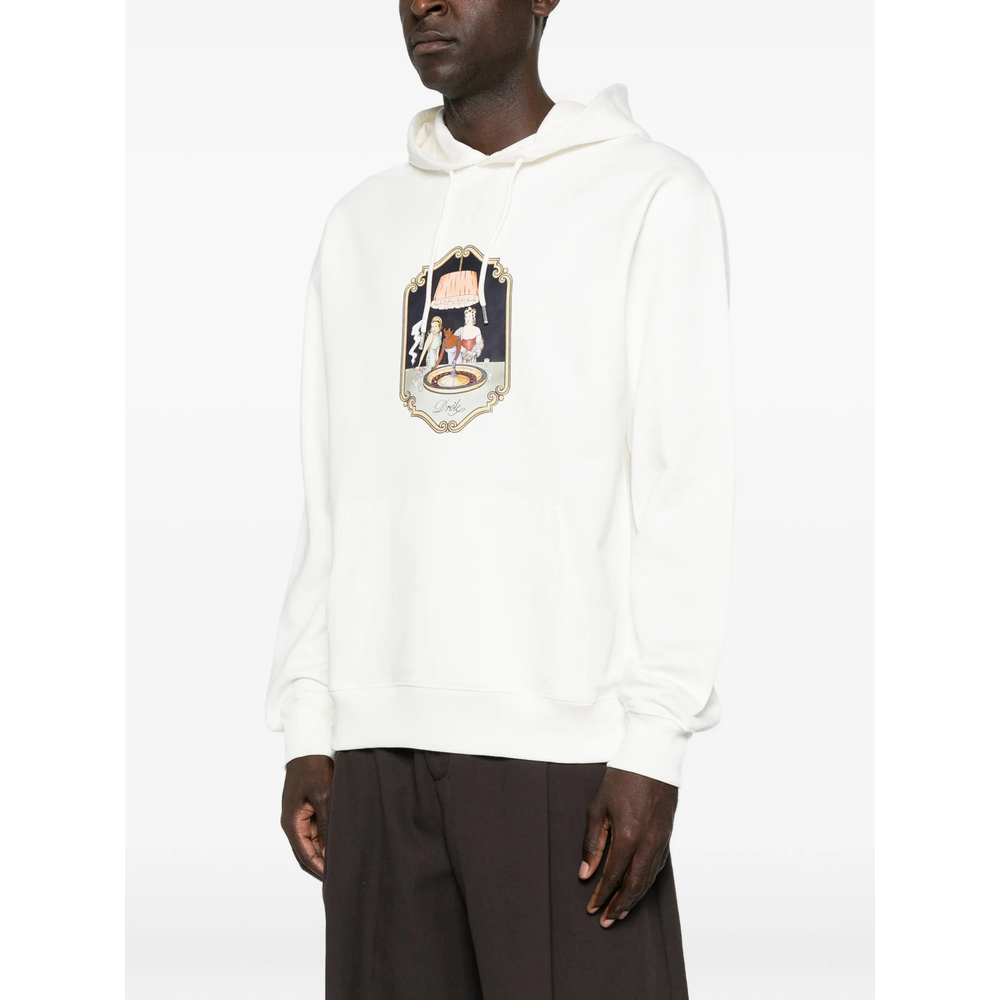 Drôle De Monsieur Graphic-Print Drawstring Hoodie