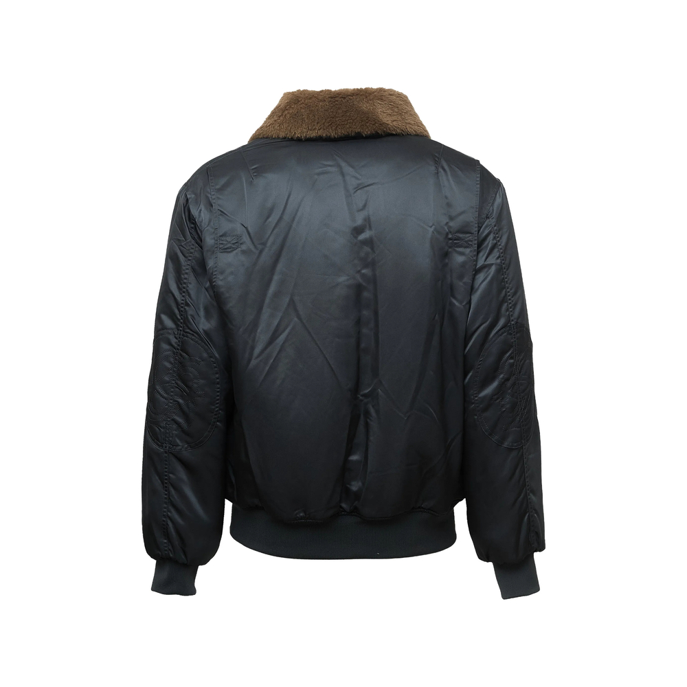 Drôle De Monsieur Faux-Fur Collar Bomber Jacket