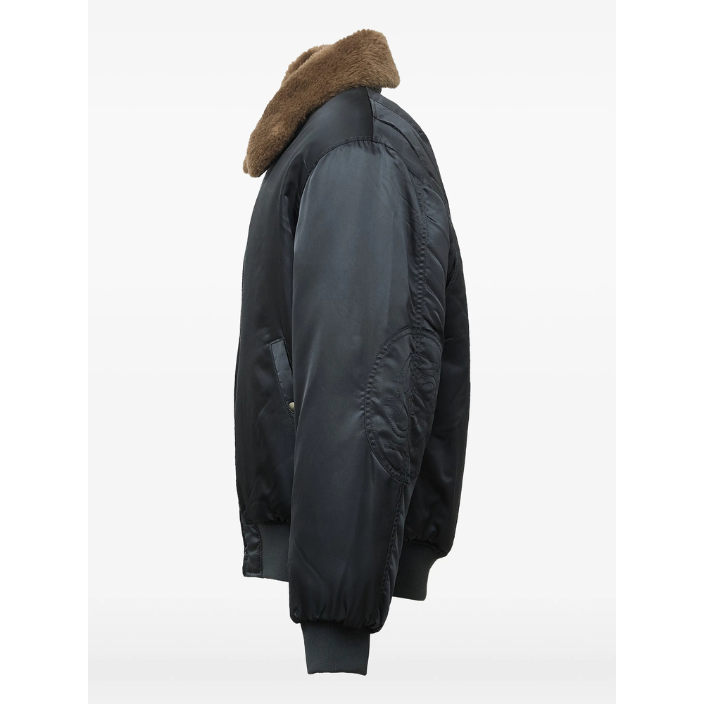 Drôle De Monsieur Faux-Fur Collar Bomber Jacket