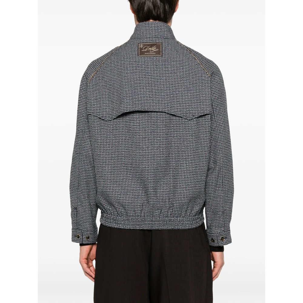 Drôle De Monsieur Houndstooth-Patterned Jacket