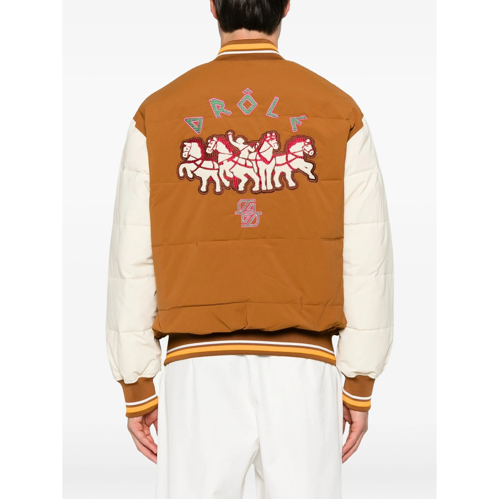 Drôle De Monsieur Embroidered Padded Jacket