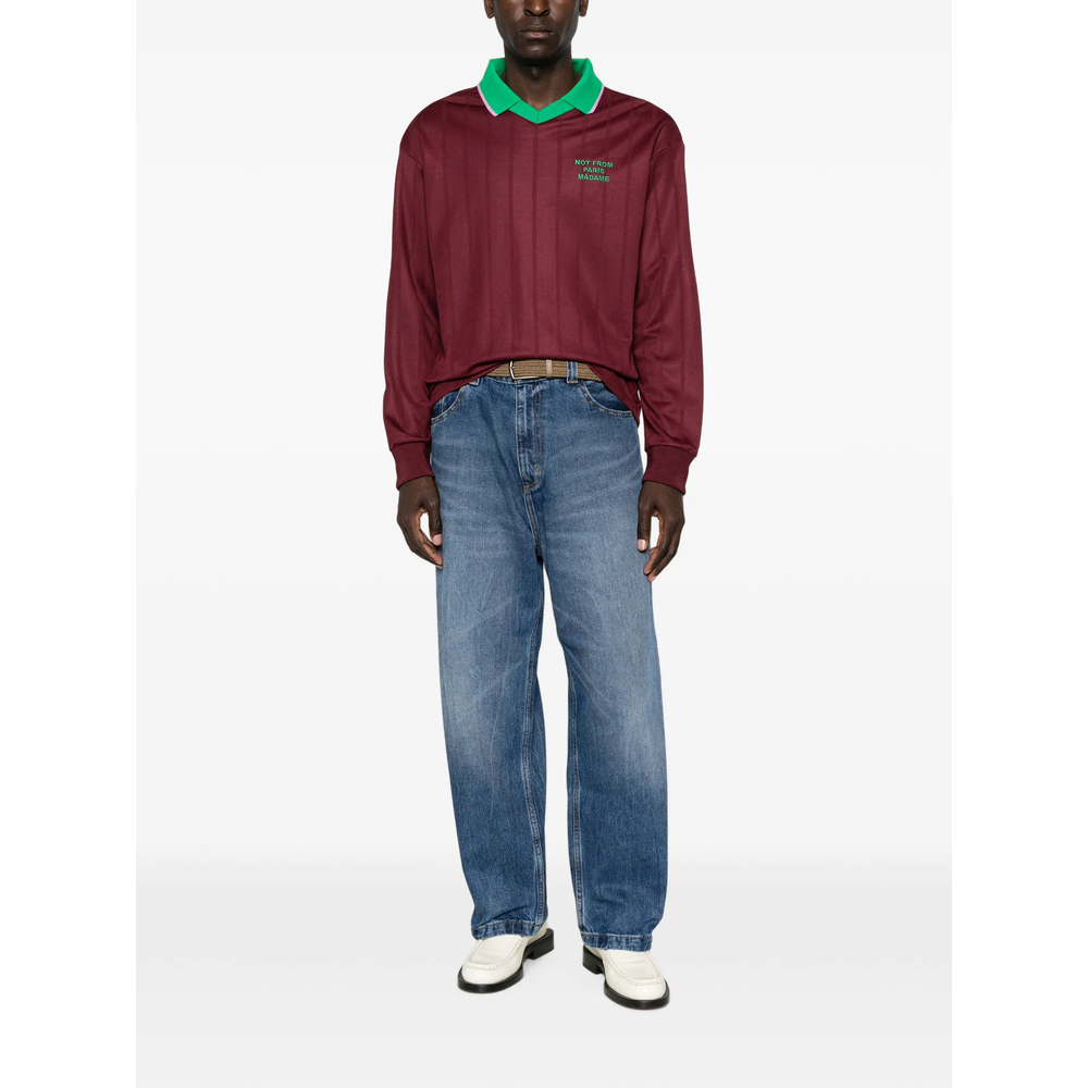 Drôle De Monsieur Slogan Polo Shirt