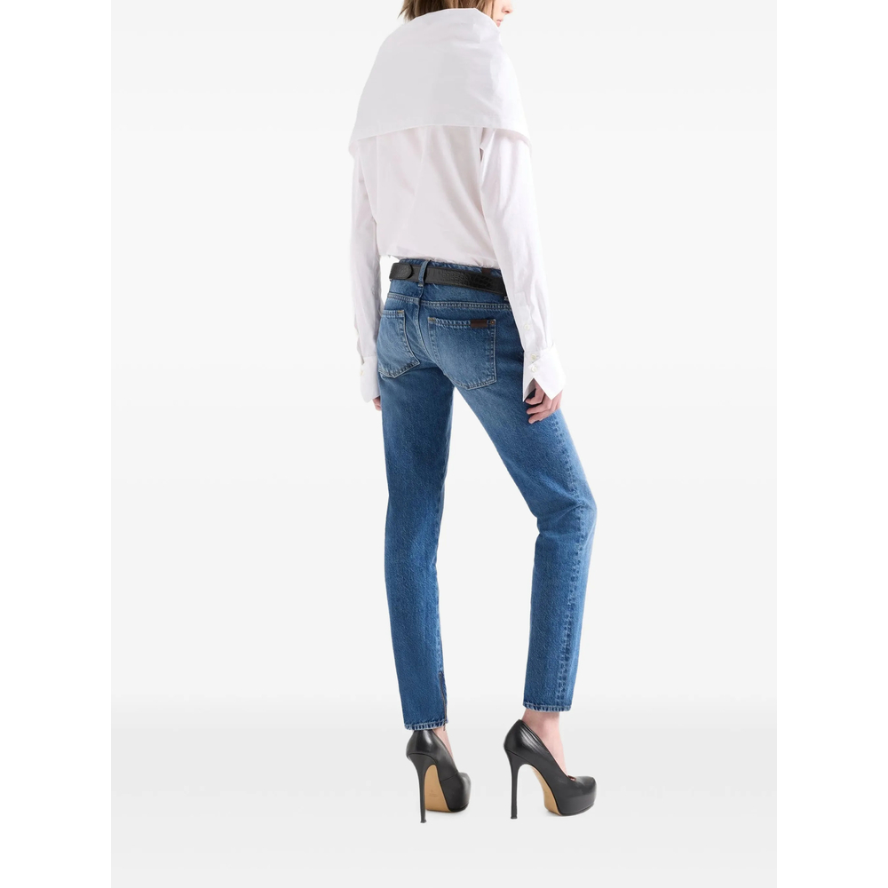 High-Neck Long-Sleeve Shirt