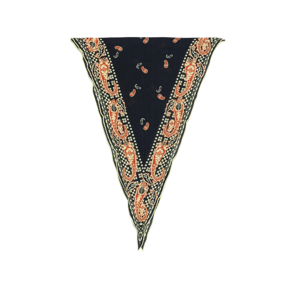 Mantero Paisley-print Triangular Scarf
