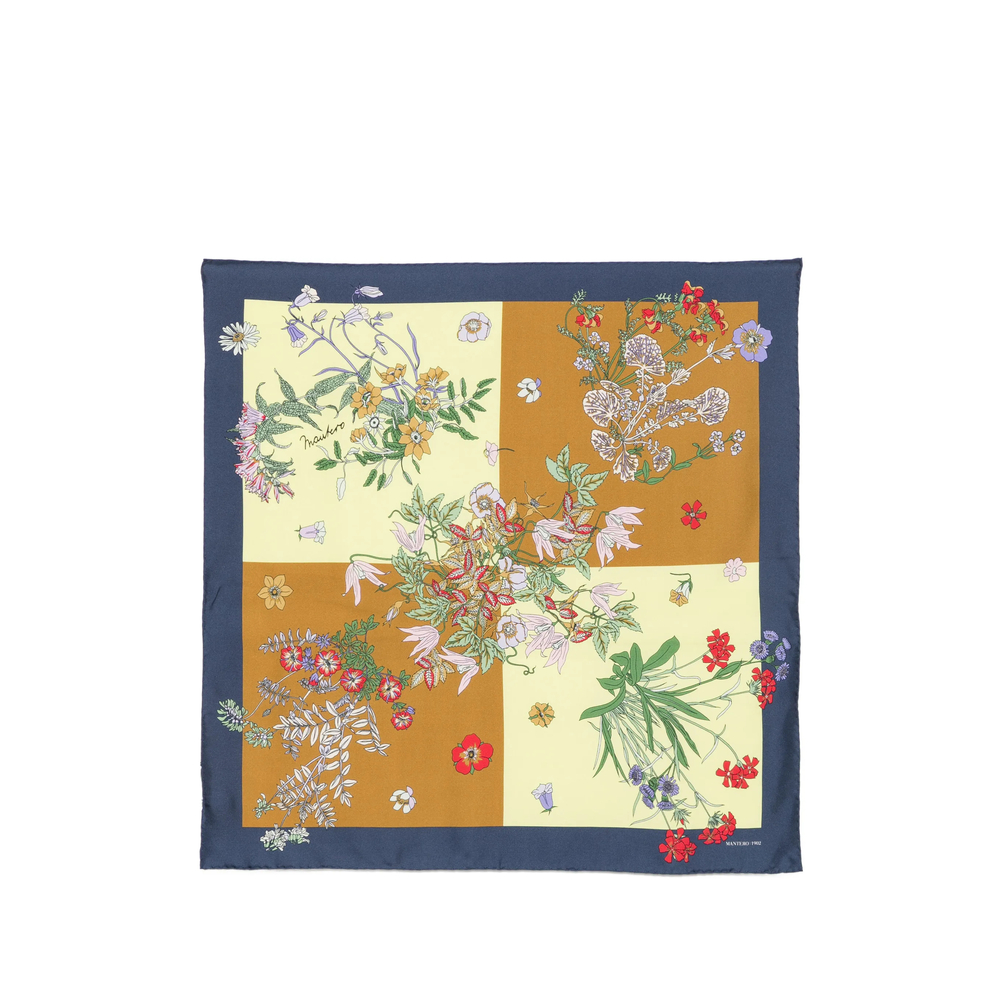 Mantero Floral-print Square Scarf