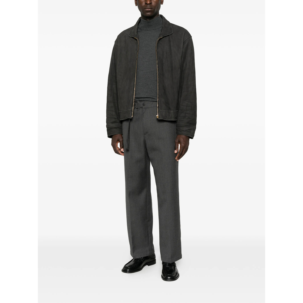 John Belted Straight-Leg Trousers