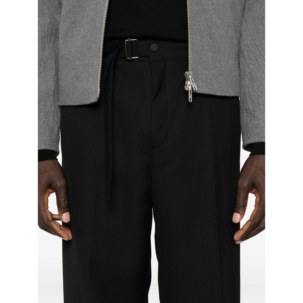 John Belted Straight-Leg Trousers