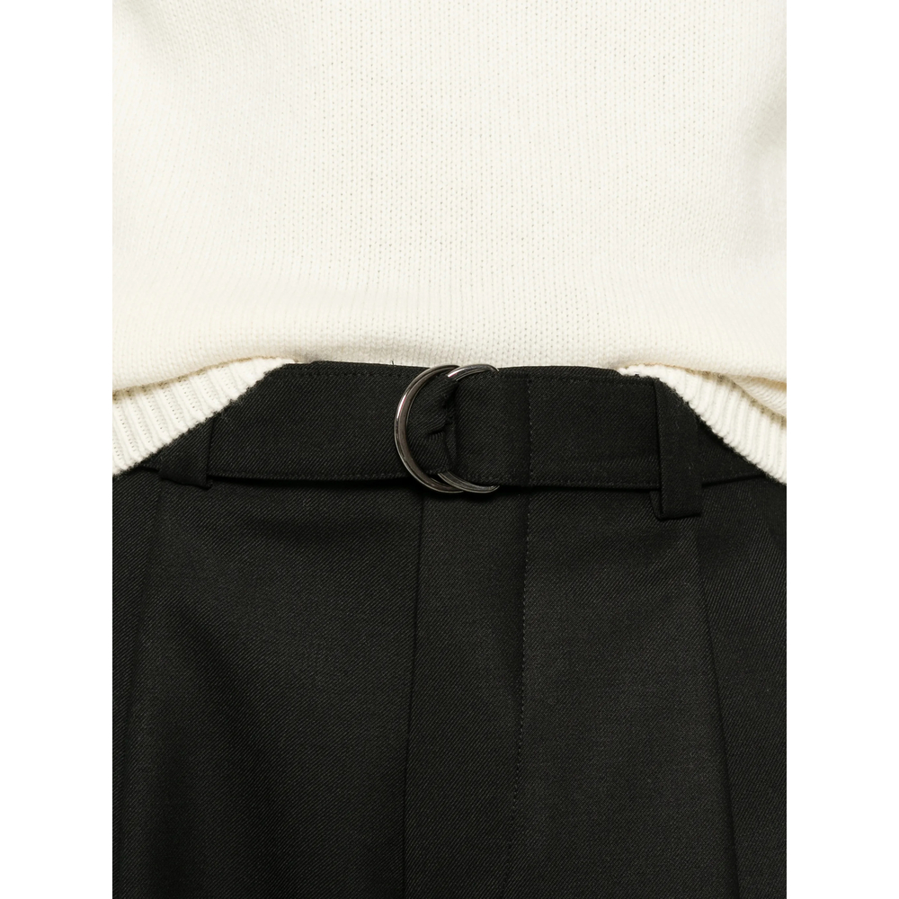 Belted Pleated Trousers