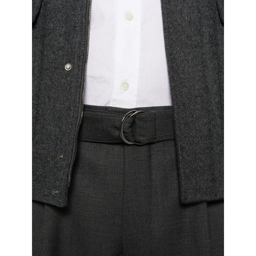 Belted Pleated Trousers