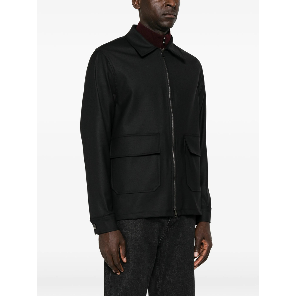Zip-Up Flap-Pocket Jacket