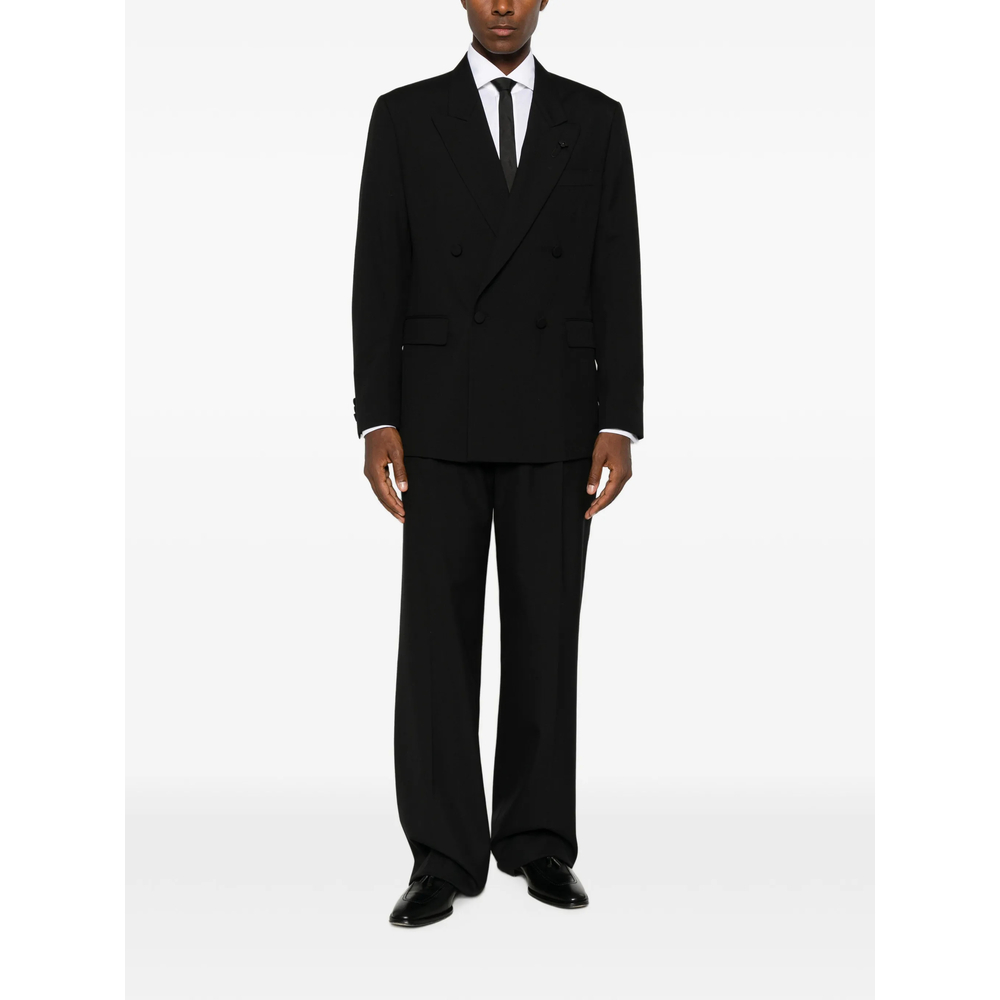 Double-Breasted Peak-Lapel Jacket