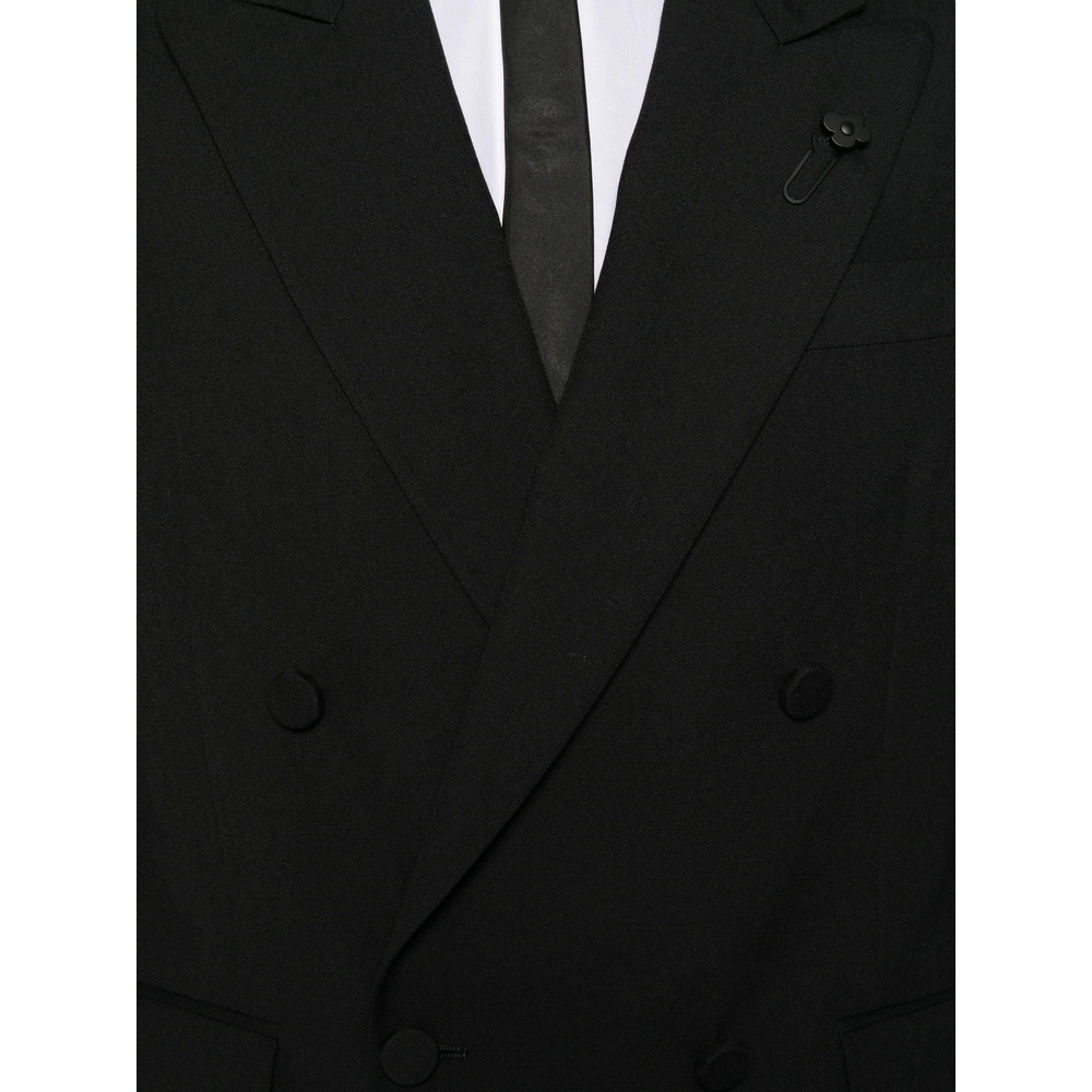 Double-Breasted Peak-Lapel Jacket