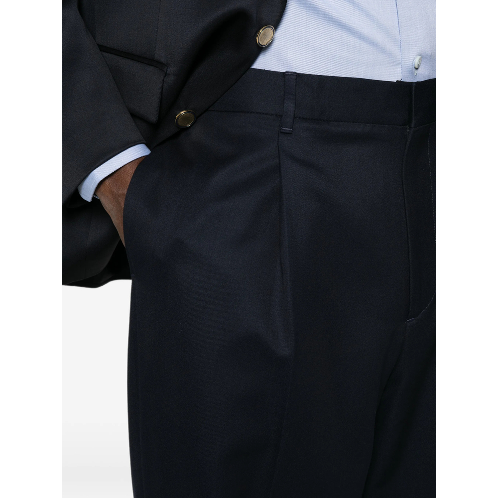 Pleated Wide-Leg Trousers
