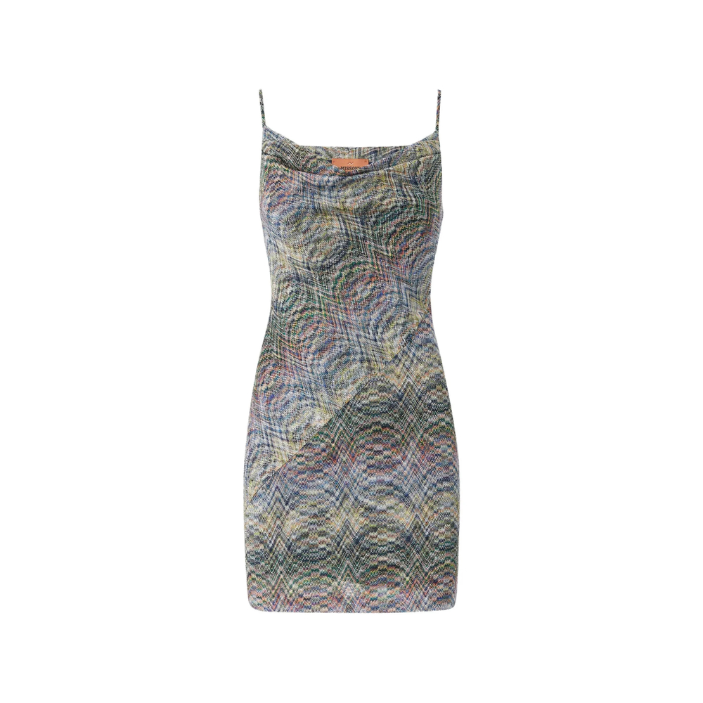 Missoni Zigzag-knit Cowl-neck Dress