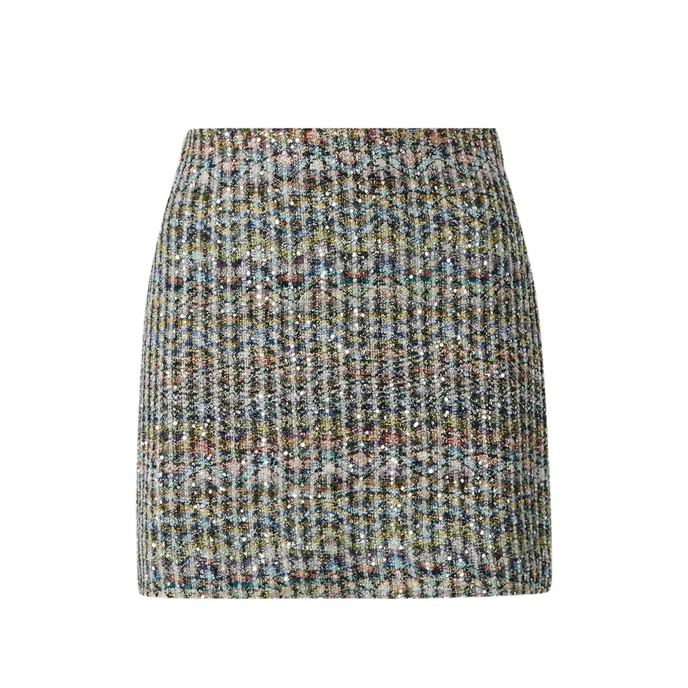 Missoni Chevron Viscose-blend Mini Skirt With Sequins