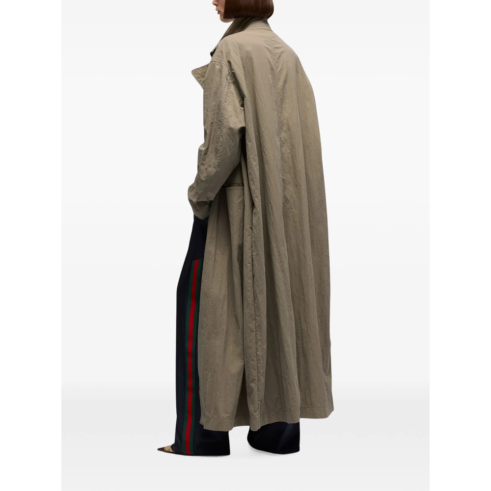 Notched-Lapel Single-Breasted Coat