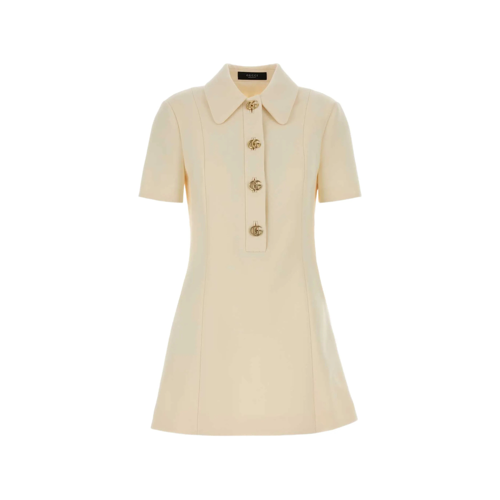 Gucci Logo-button A-line Mini Dress