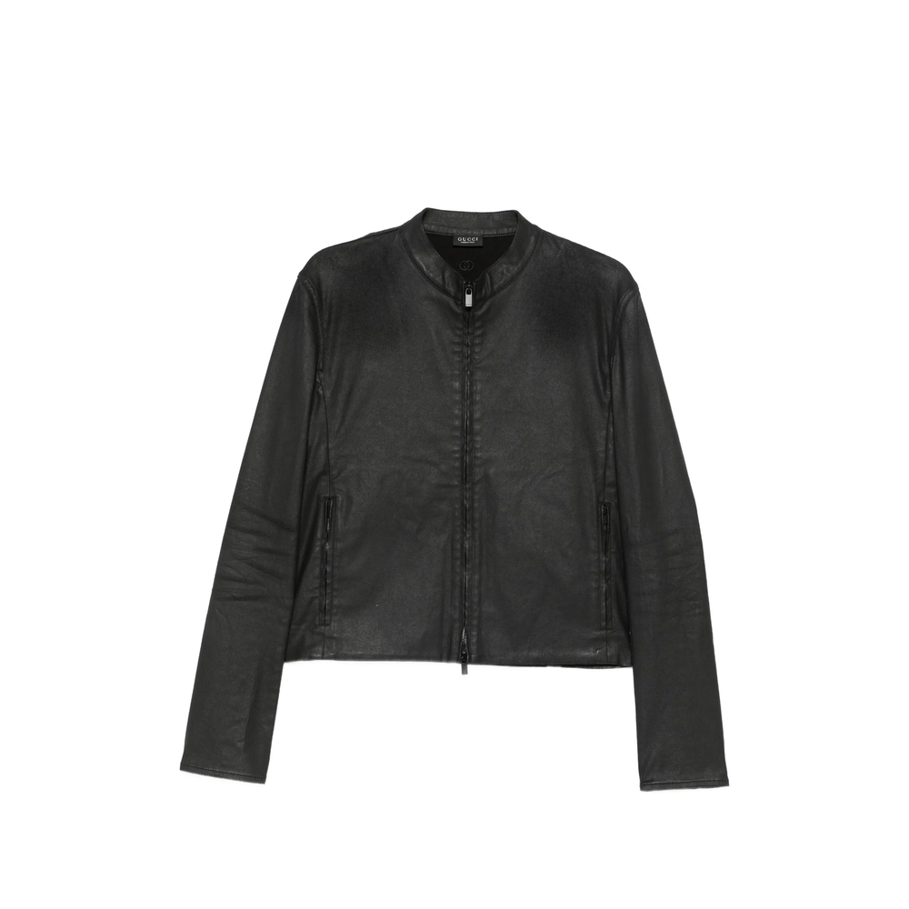 Gucci Zip-up Band-collar Jacket