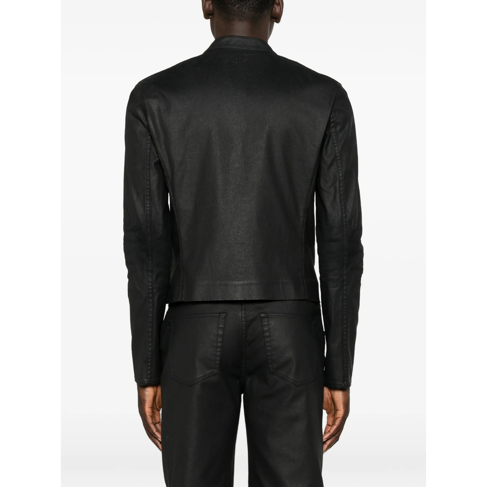 Zip-Up Band-Collar Jacket