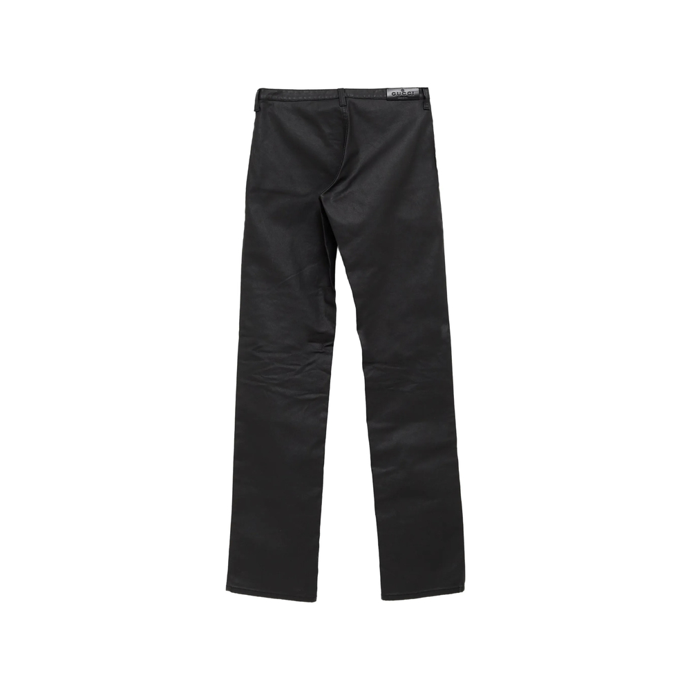 Coated Stretch Cotton Twill Denim Trousers