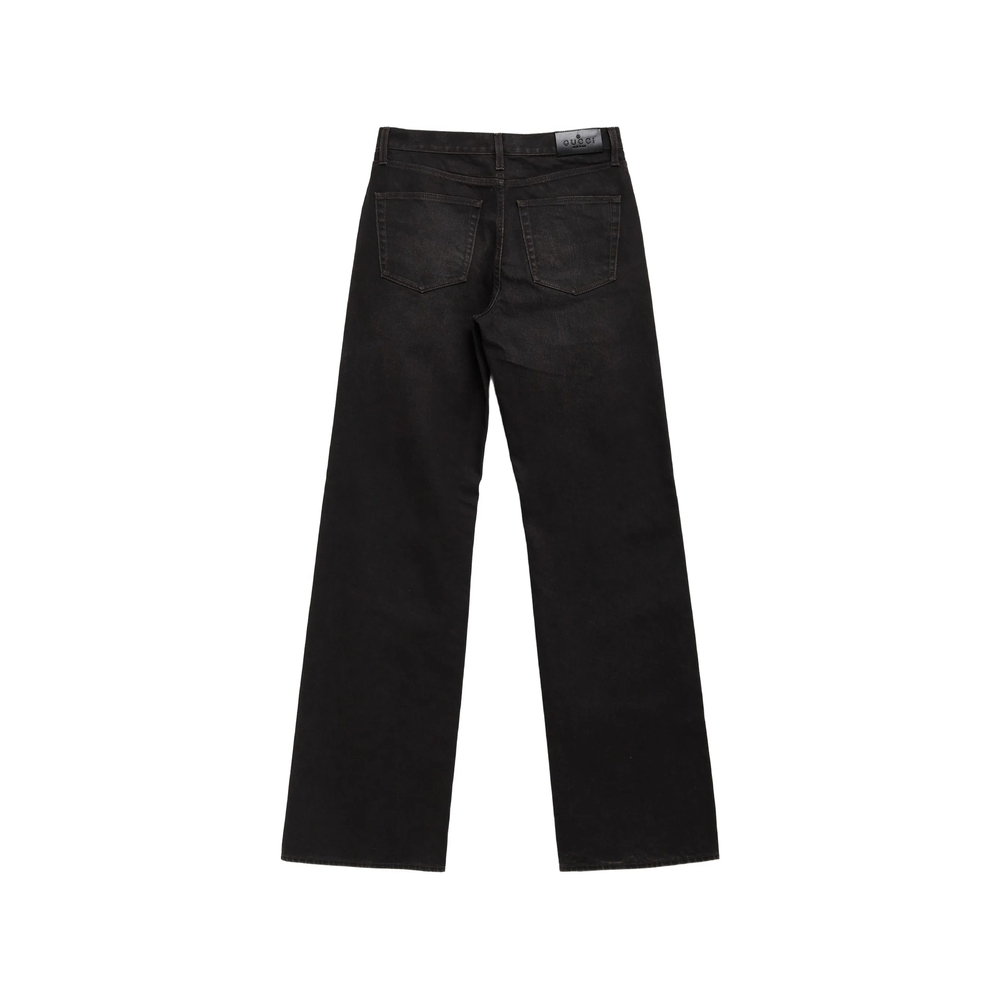 Flared Cotton Denim Pants