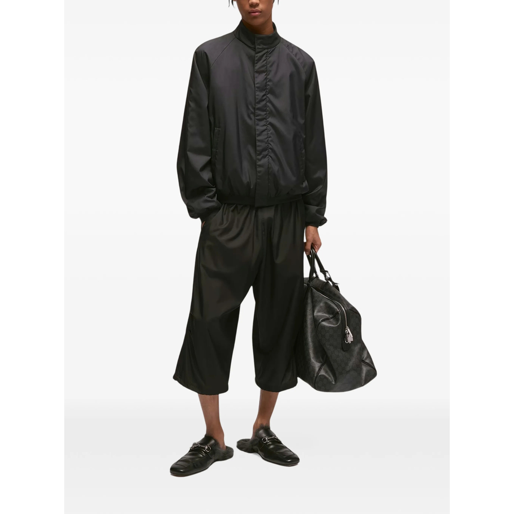 High-Neck Raglan-Sleeve Coat