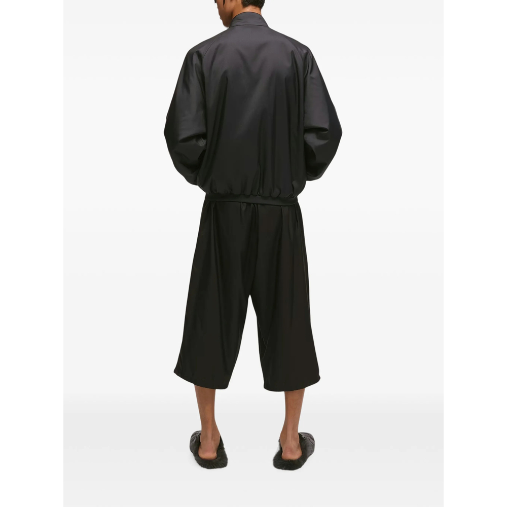 High-Neck Raglan-Sleeve Coat